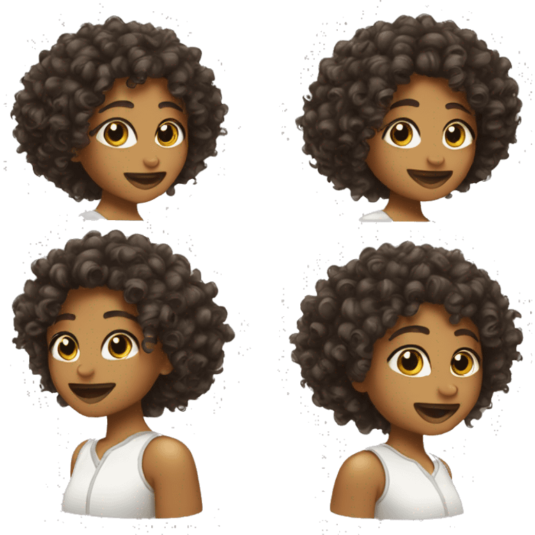 styling curly hair emoji