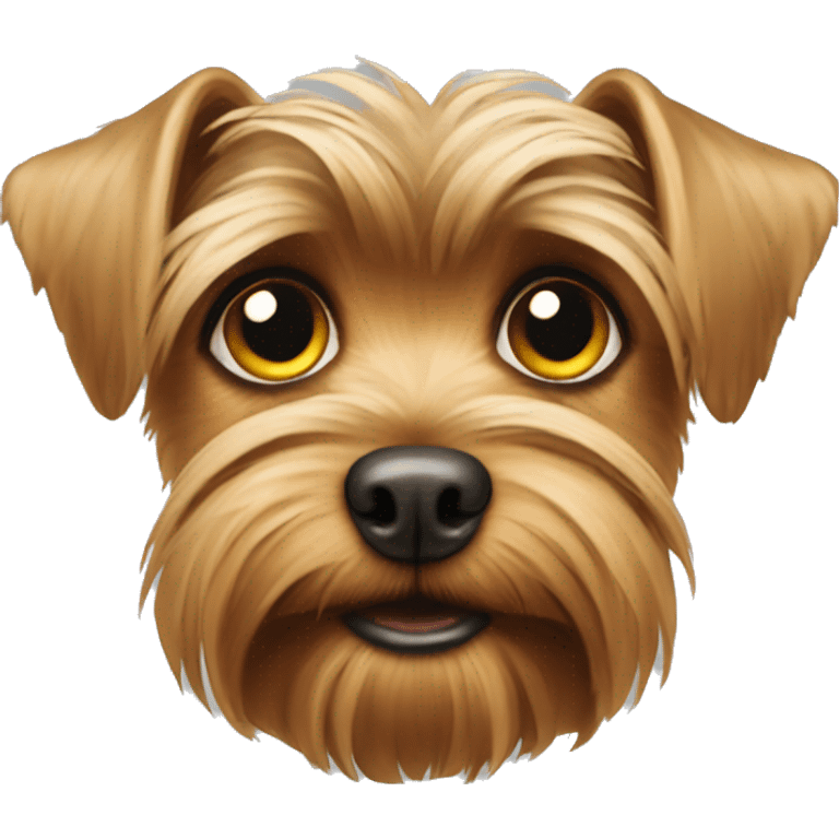 Yorkshire Terrier face with sad eyes emoji