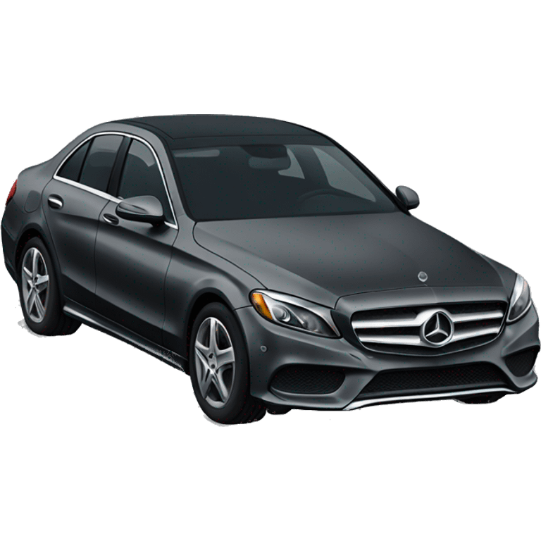 Dark gray Mercedes c300 emoji