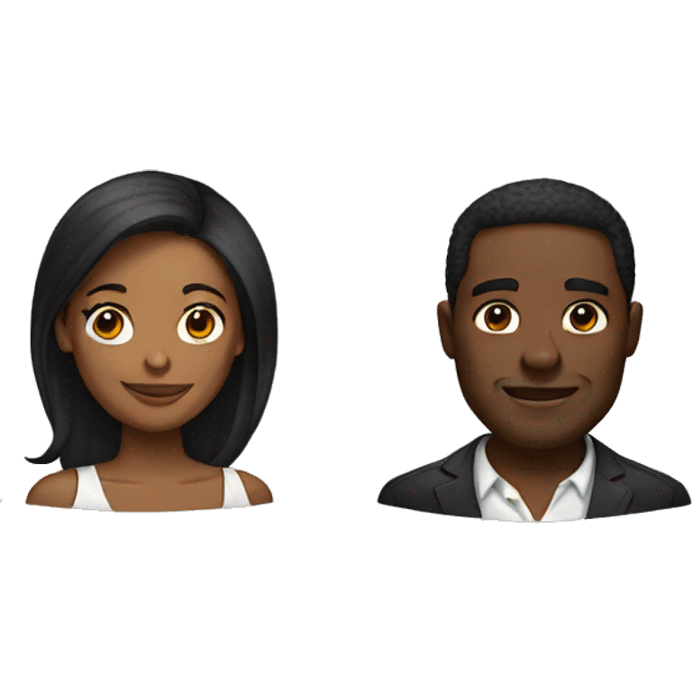 Black couple  emoji