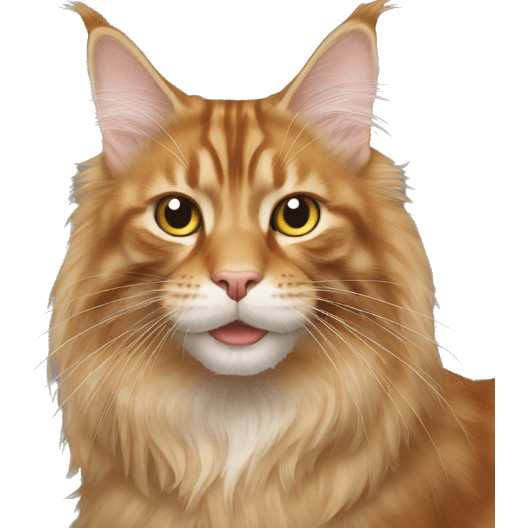 Maine Coon ginger emoji