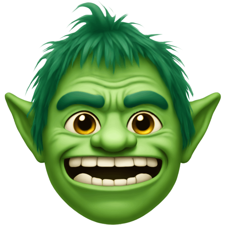 green troll face emoji