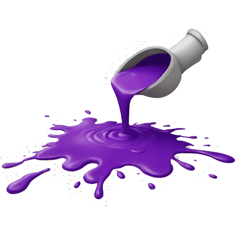 purple paint splashed on the floor emoji