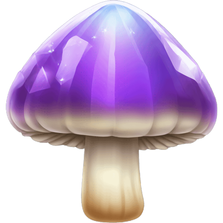 Crystal mushroom emoji