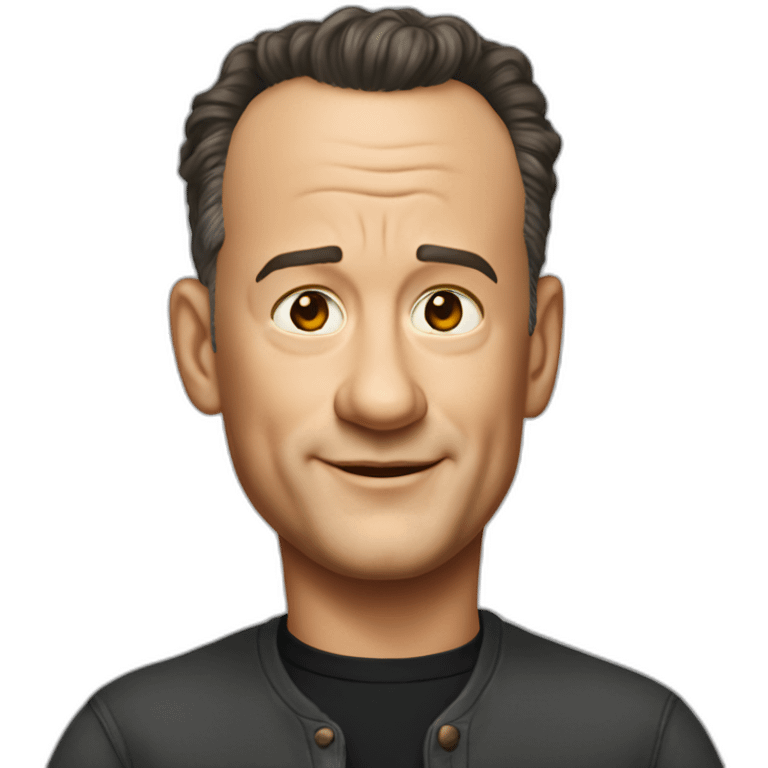 Tom-Hanks-is-sitting-at-the-table emoji