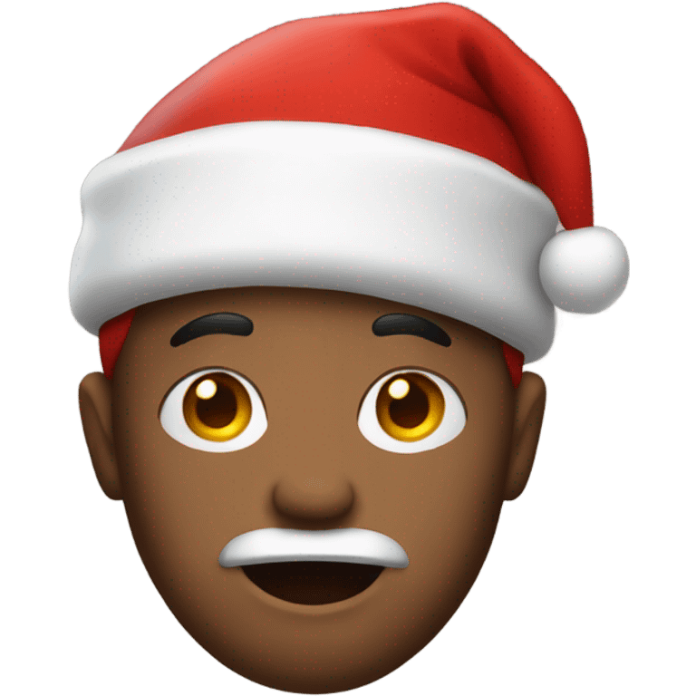 Jason with a Santa hat emoji