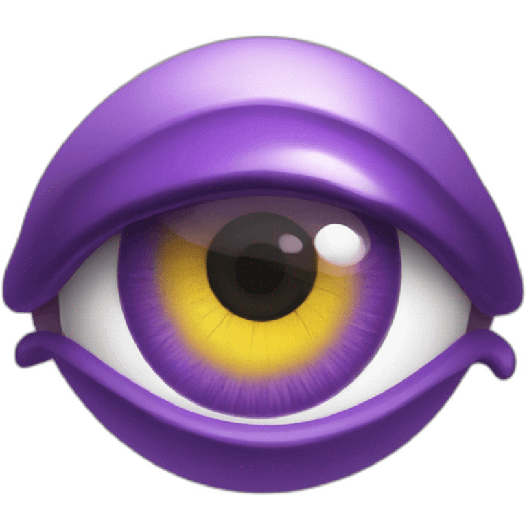 majestic godly violet iris eyeball serious intense symmetrical knowledgable emoji