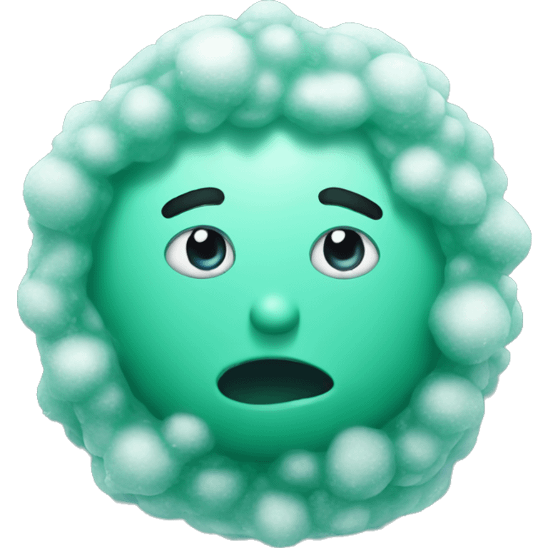 freezing mint emoji