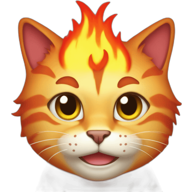 fire cat emoji