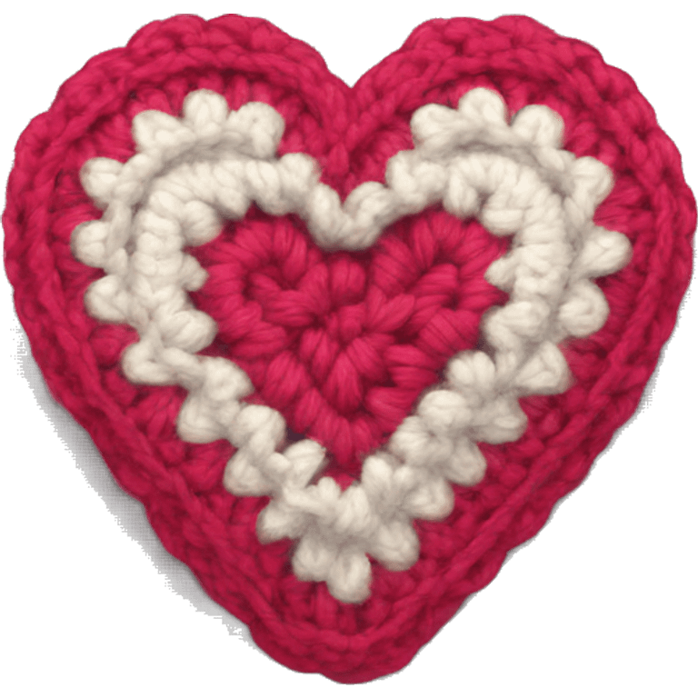 Crochet heart emoji