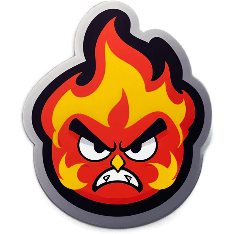 Angry fire emoji emoji