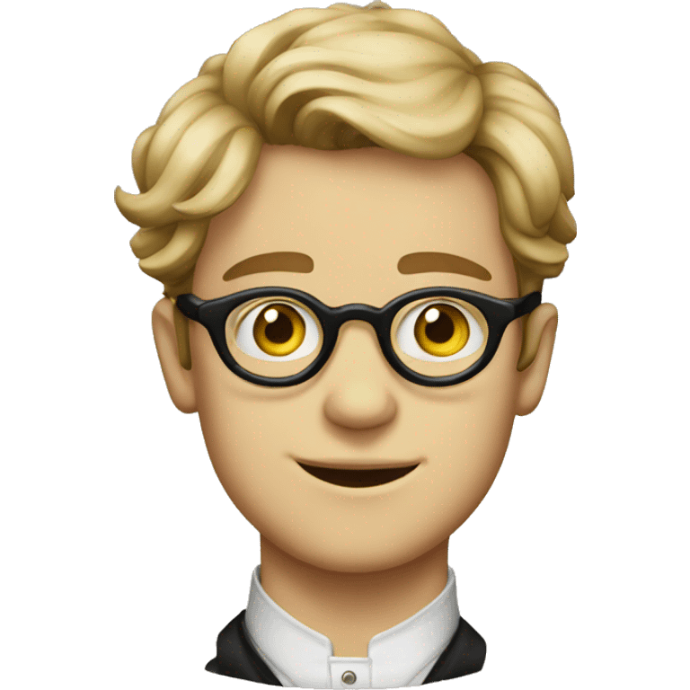 victorian young man with glasses emoji