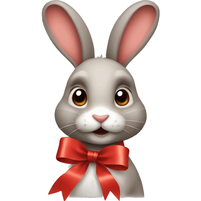 rabbit with ribbon emoji