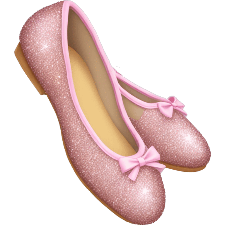 Sparkly ballerina shoes  emoji