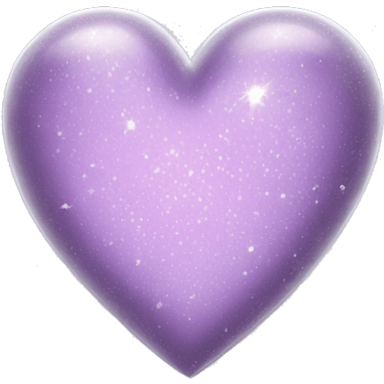 Lilac heart with silver sparks like this 💖 emoji