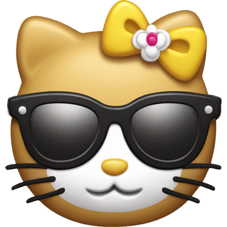 Hello Kitty with sunglasses  emoji