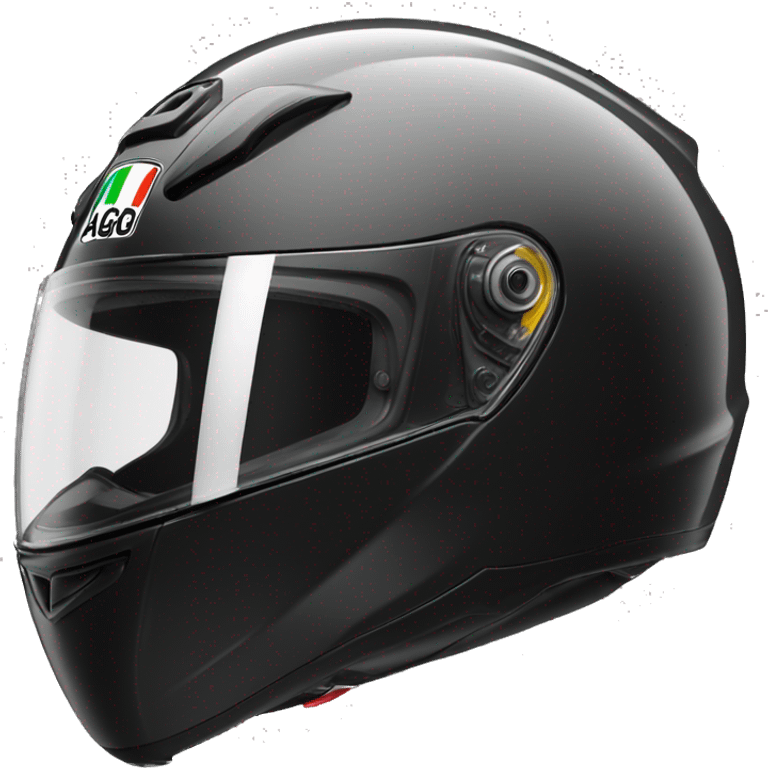 Agv black helmet emoji