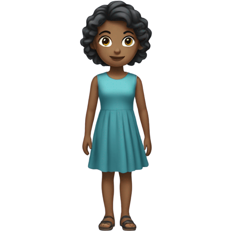 Girl in small dress emoji