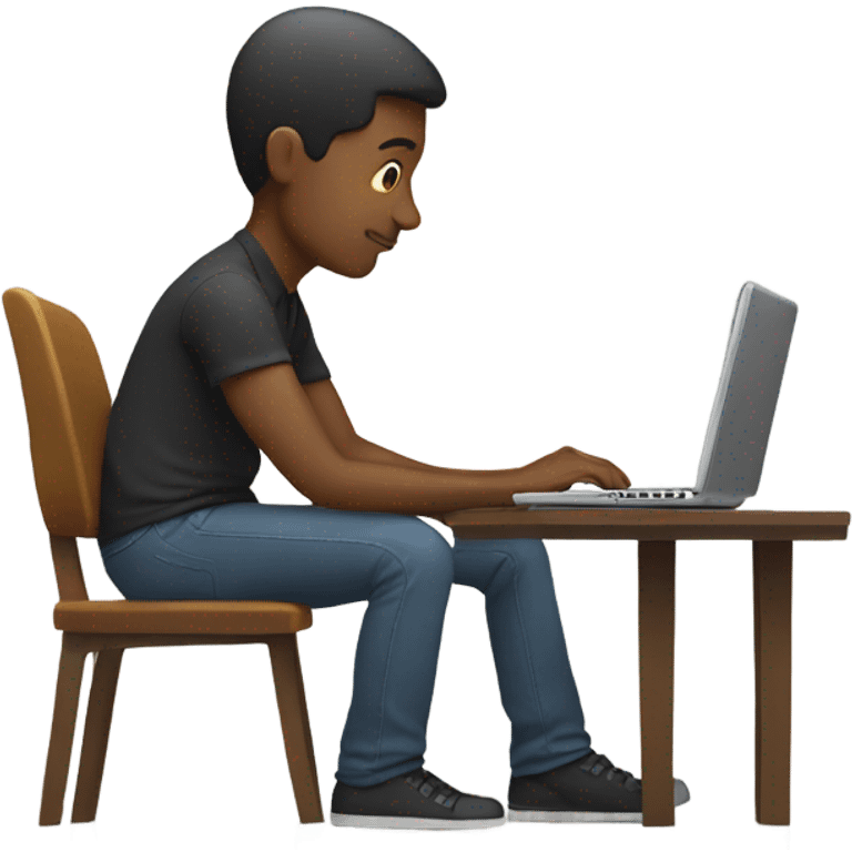 Person working with computer and phone in hand (multitask) emoji