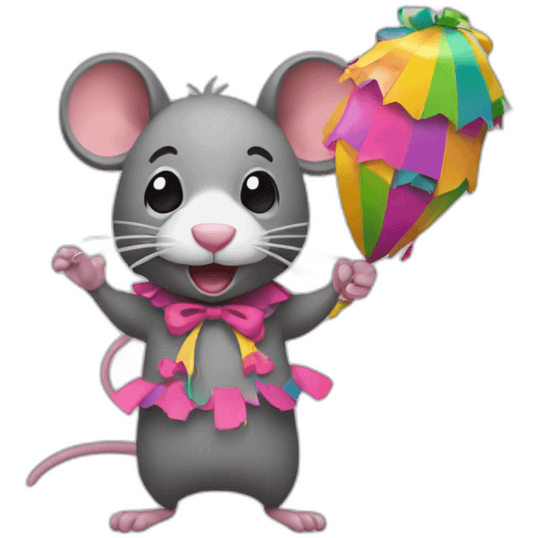 rat with piniata emoji