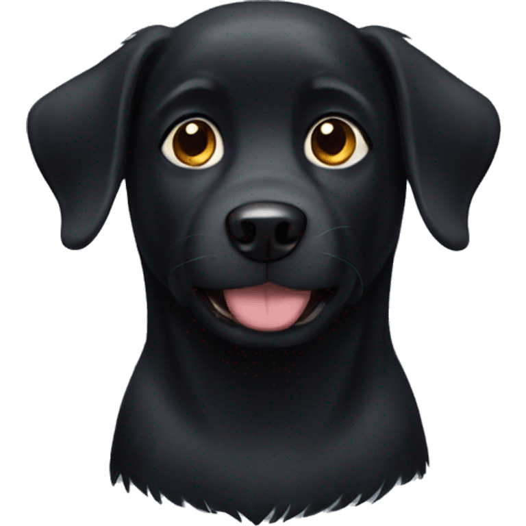 Black dog emoji