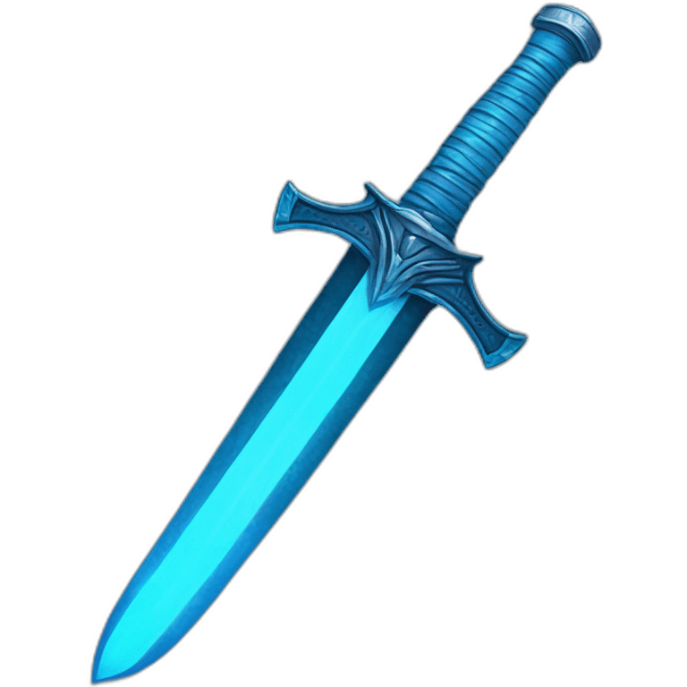 Sting sword glows blue emoji