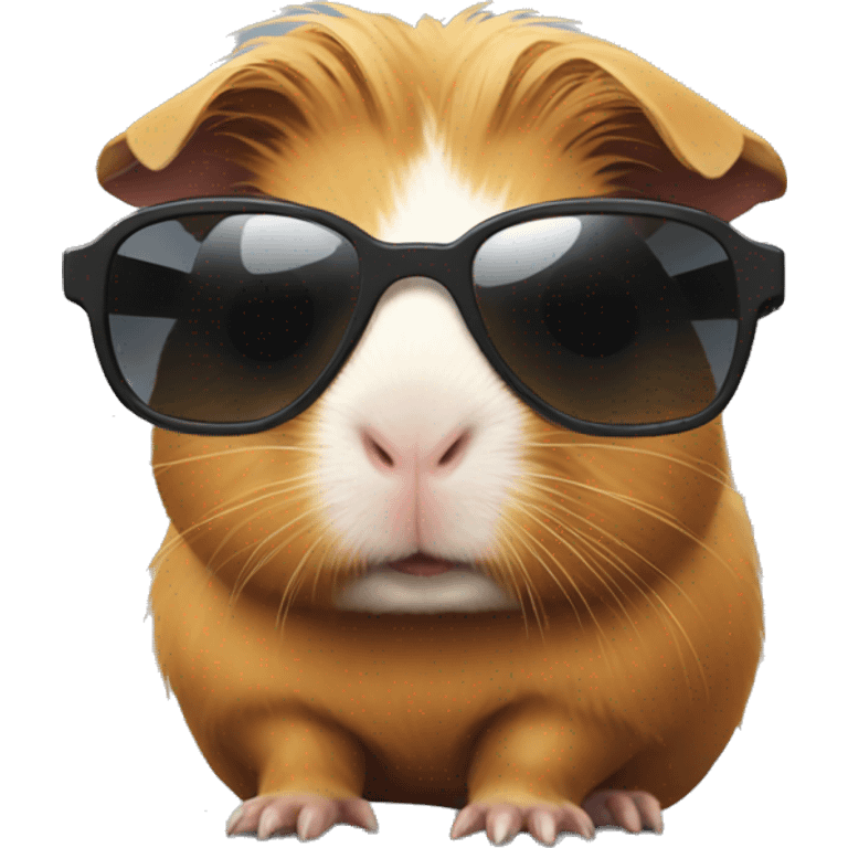 Guinea pig with sunglasses  emoji