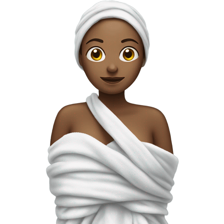 Woman in towel emoji