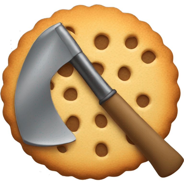 Biscuit and axe emoji