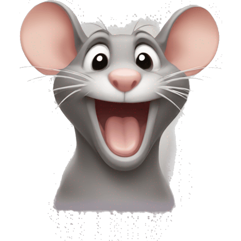 Laughing rat emoji