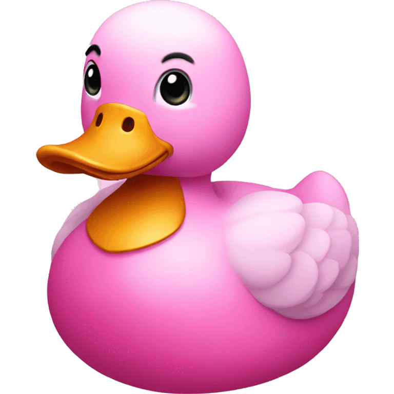 Pink duck emoji