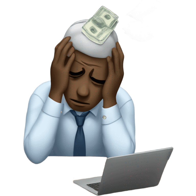 financial frustration emoji