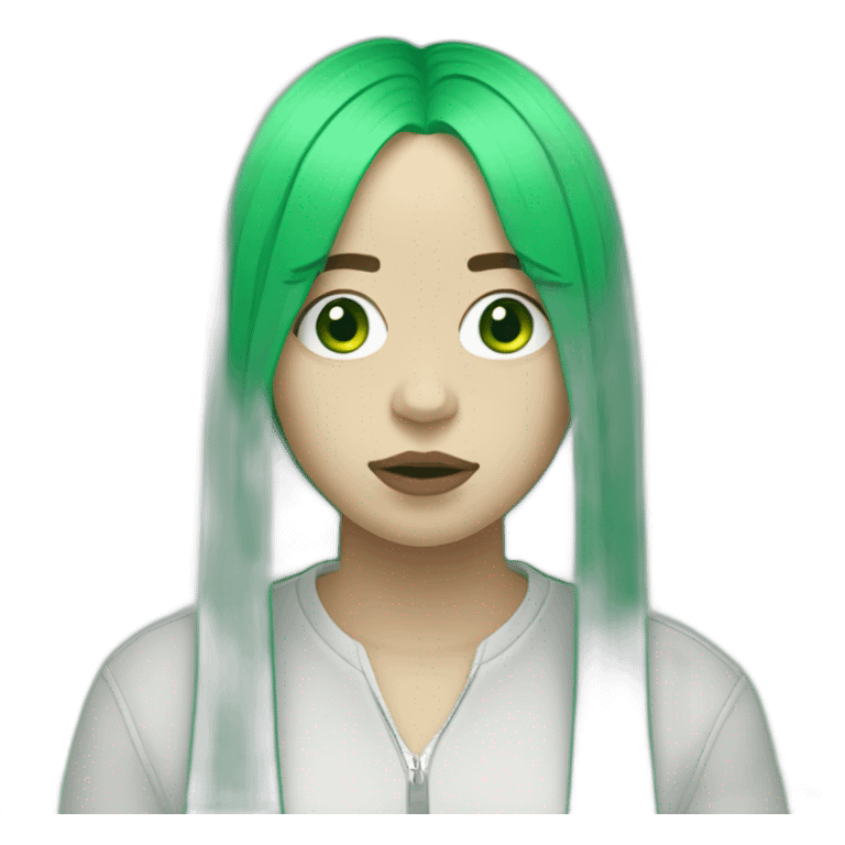 billie eilish green emoji