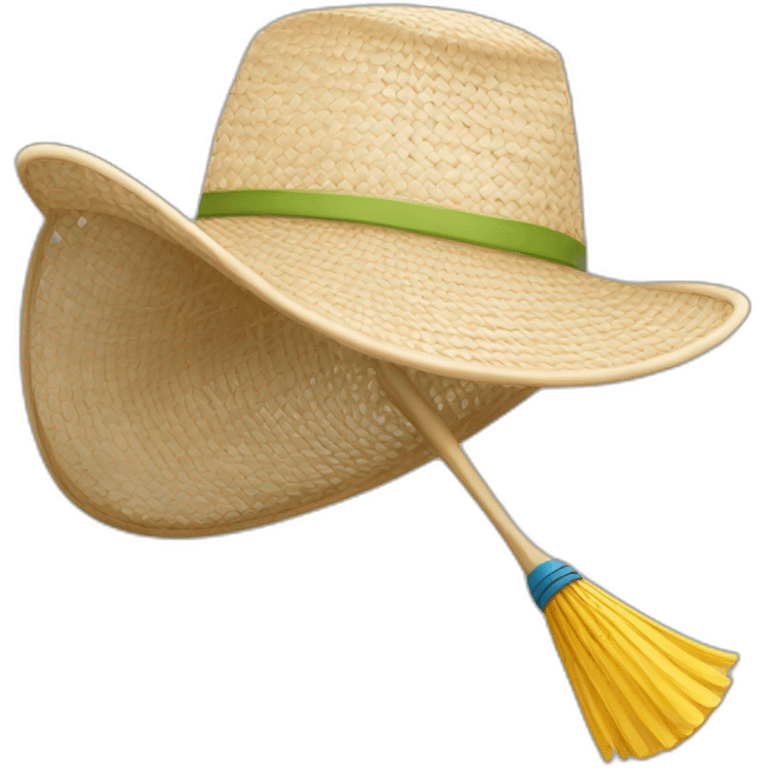 Chapeau volant de badminton emoji