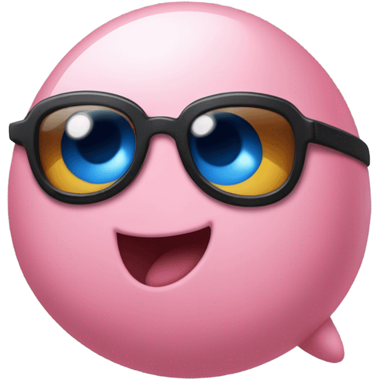 Kirby with sunglasses  emoji