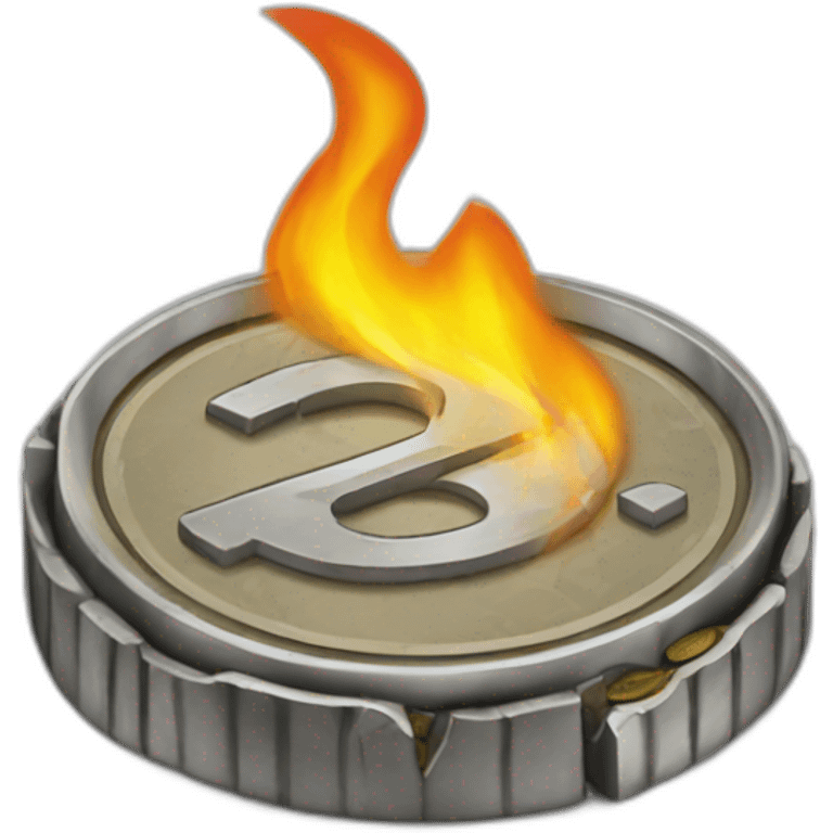 coin burning emoji