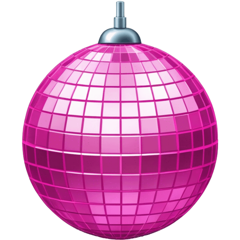 Disco ball in pink emoji