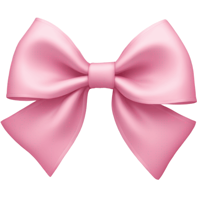 light pink bow on light pink bow emoji