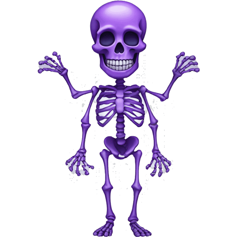 purple skeleton emoji