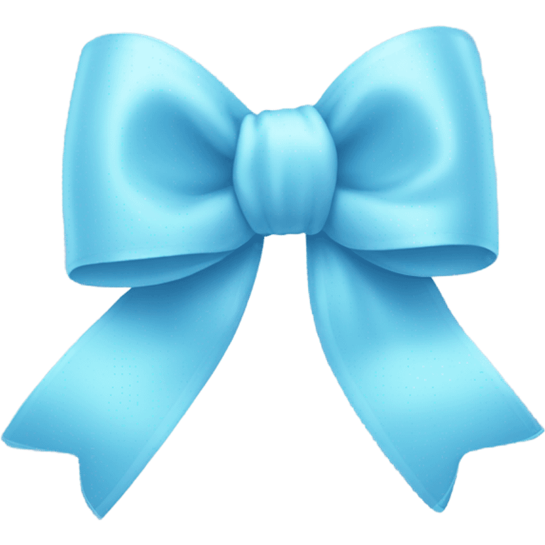 Baby blue bow emoji