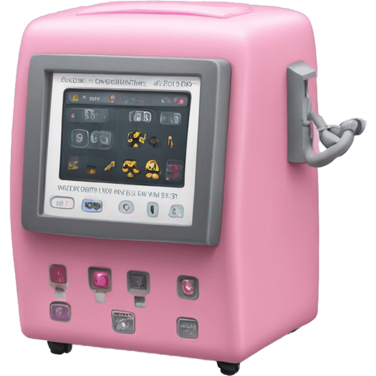 Pink vital sign machine emoji