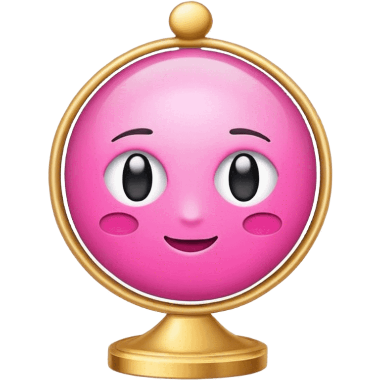 Infographic pink gold emoji