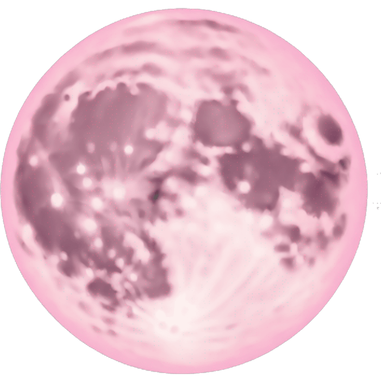 pastel pink moon emoji