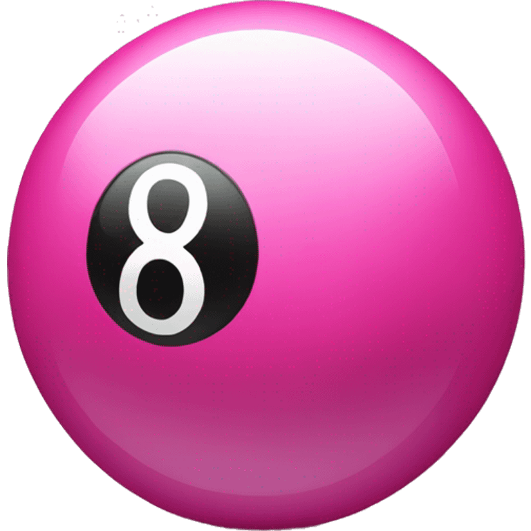 Pink magic 8 ball  emoji