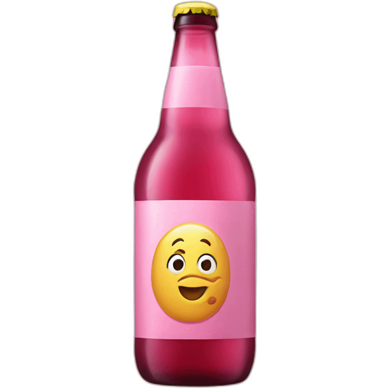 Pink Bottle beer emoji