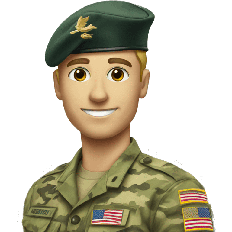 military selfie in  emoji