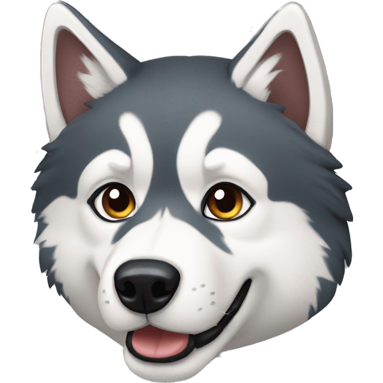 Perro lobo husky emoji