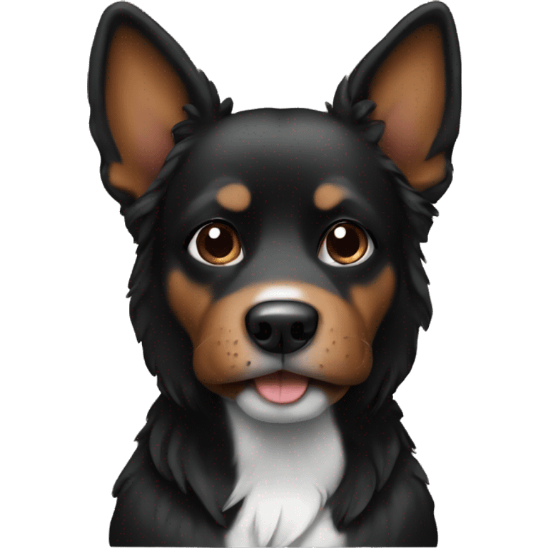 Dog black and brown emoji