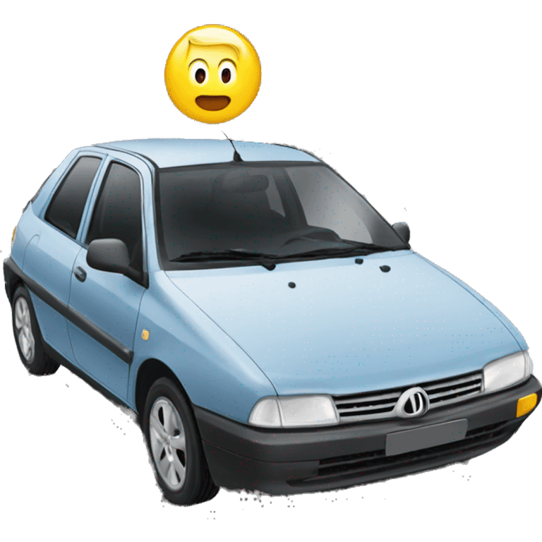 Voiture avec Macron  emoji