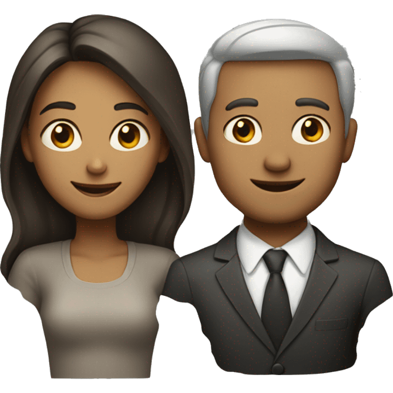 A man and a woman who look similar emoji